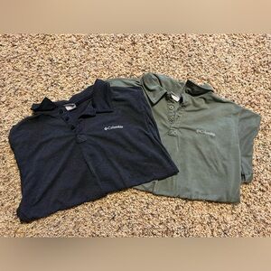 Bundle of 2 Columbia polo shirts size large